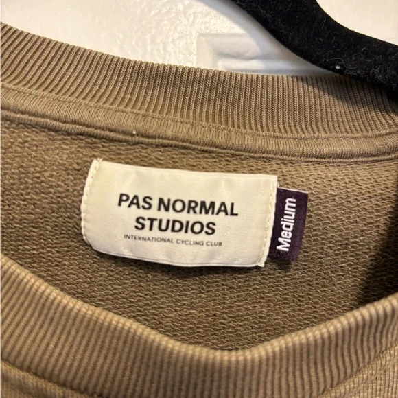 Pas Normal Studios Men's Crewneck Sweatshirt in Olive - Picture 2 of 3